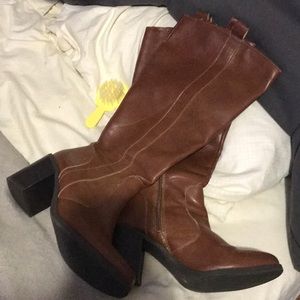 Brown High Boots